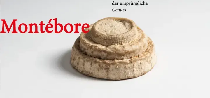 Vorschau der Seite mit Montébore Käse hinter gleichlautendem Schriftzug